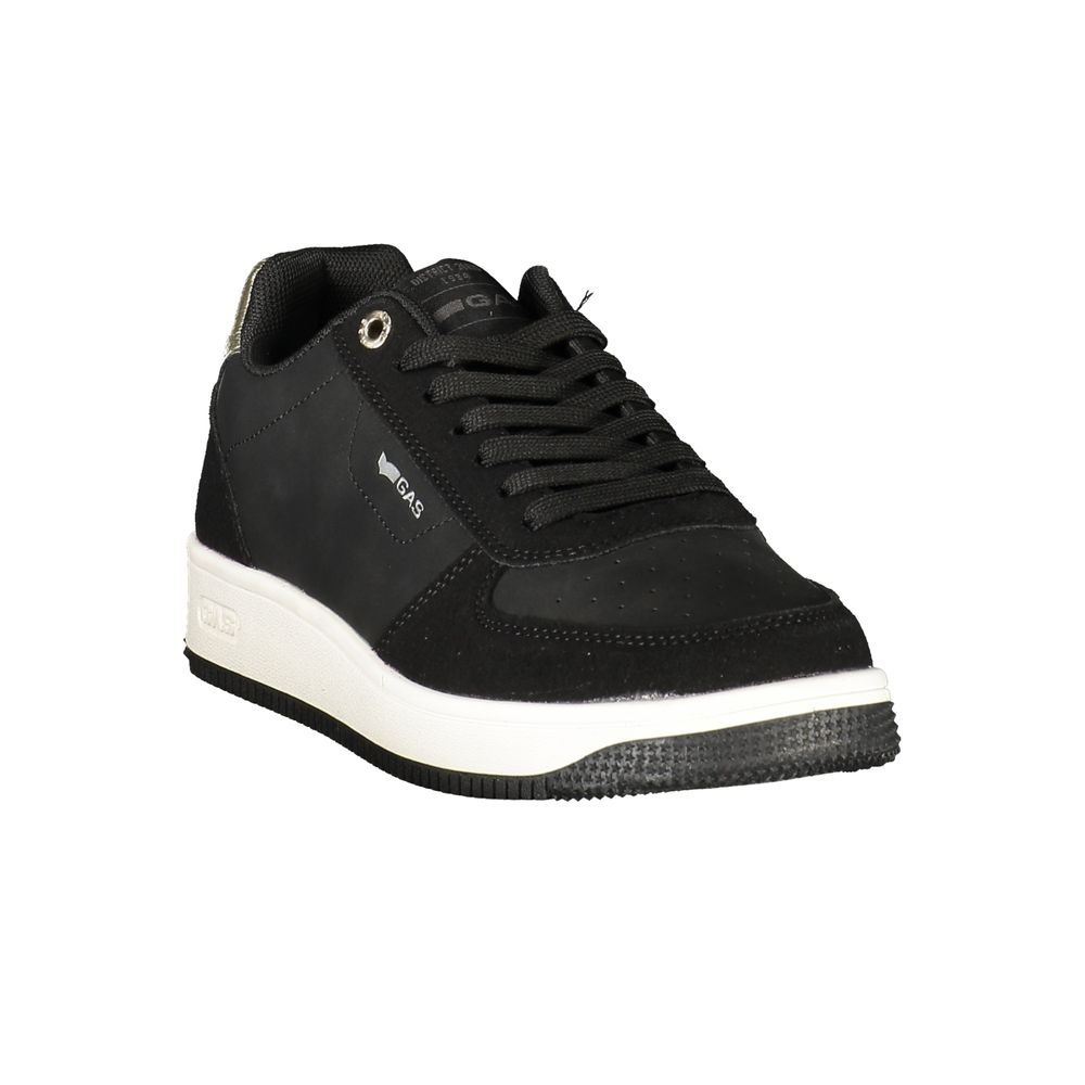 Gas Black Polyurethane Women's Sneakers