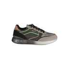 Gas Black Polyurethane Mens Sneaker