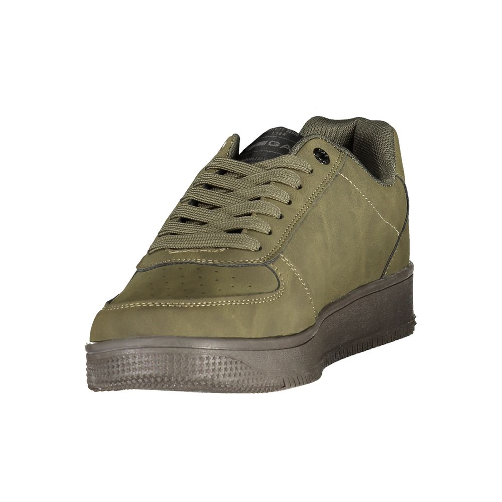 Gas Green Polyurethane Mens Sneaker