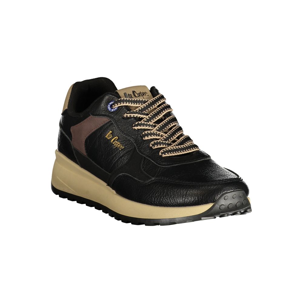 LEE COOPER Black Polyurethane Men's Sneaker