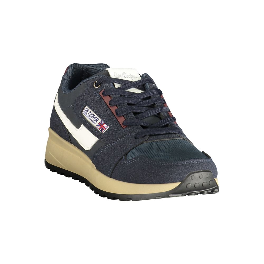 LEE COOPER Blue Polyester Athletic Sneakers