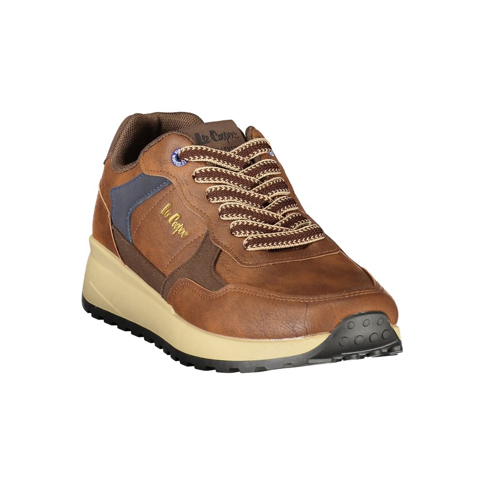 LEE COOPER Brown Polyester Athletic Sneakers