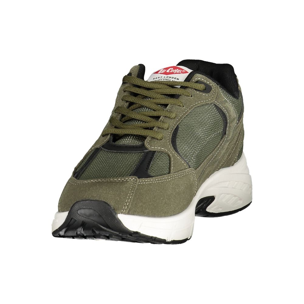 LEE COOPER Green Polyester Athletic Sneakers