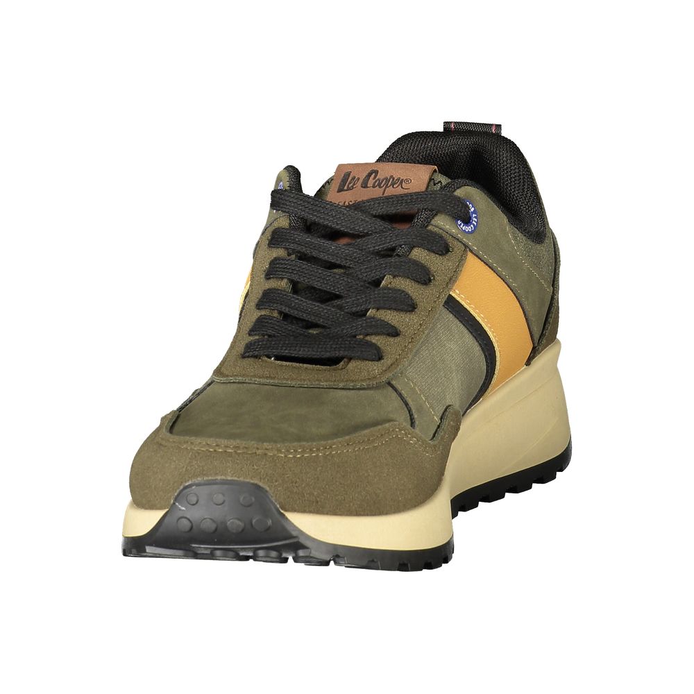 LEE COOPER Green Polyester Athletic Sneakers