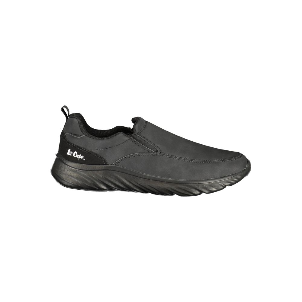 LEE COOPER Black Polyester Athletic Sneakers