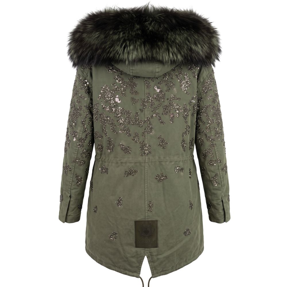 Mr&Mrs Italy Green Cotton Women Jacket