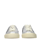 Veja Gray Leather Low Top Sneakers
