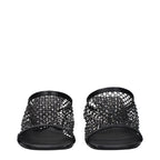 Stella McCartney Black Leather Stiletto Heel Sandals