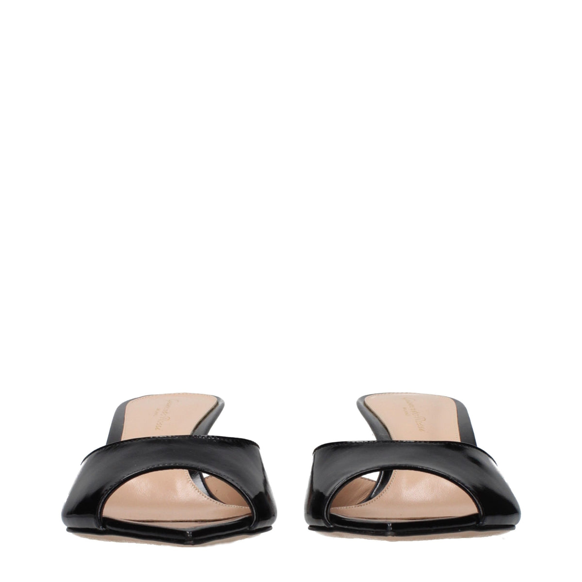 Gianvito Rossi Black Leather Platform Sandals