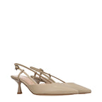 Gianvito Rossi Beige Leather High Heel Pumps