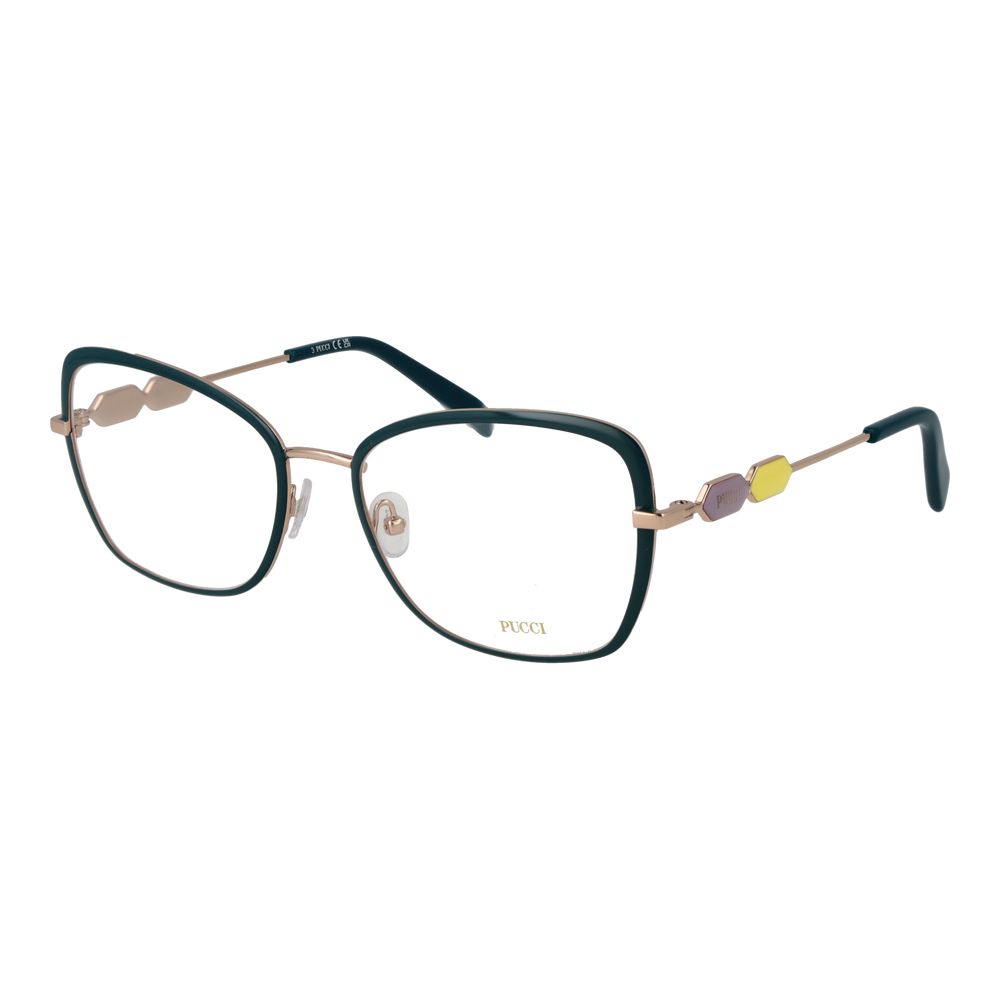 Emilio Pucci Turquoise Metal Glasses (Frames)