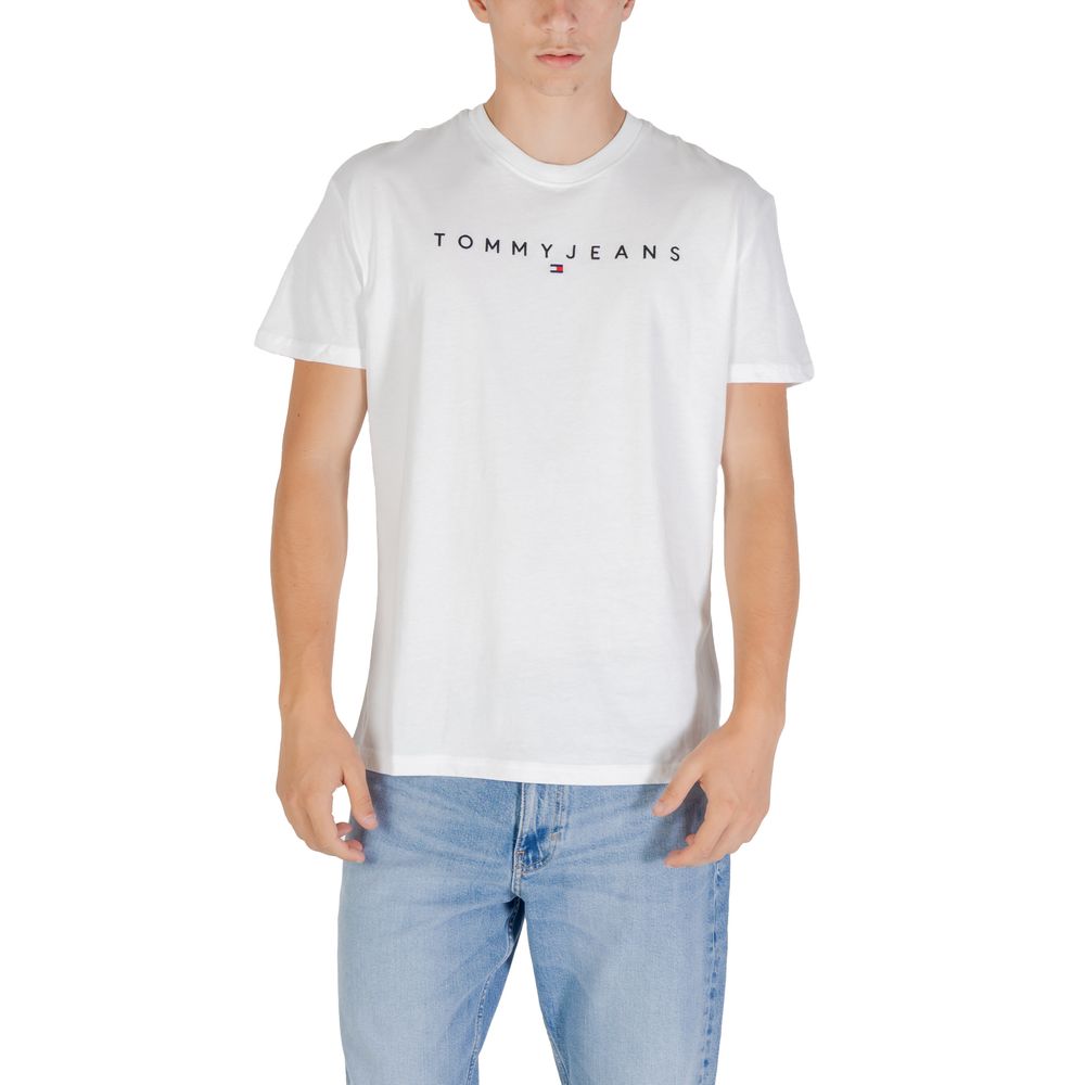 Tommy Hilfiger Jeans White Recycled Cotton T-Shirt