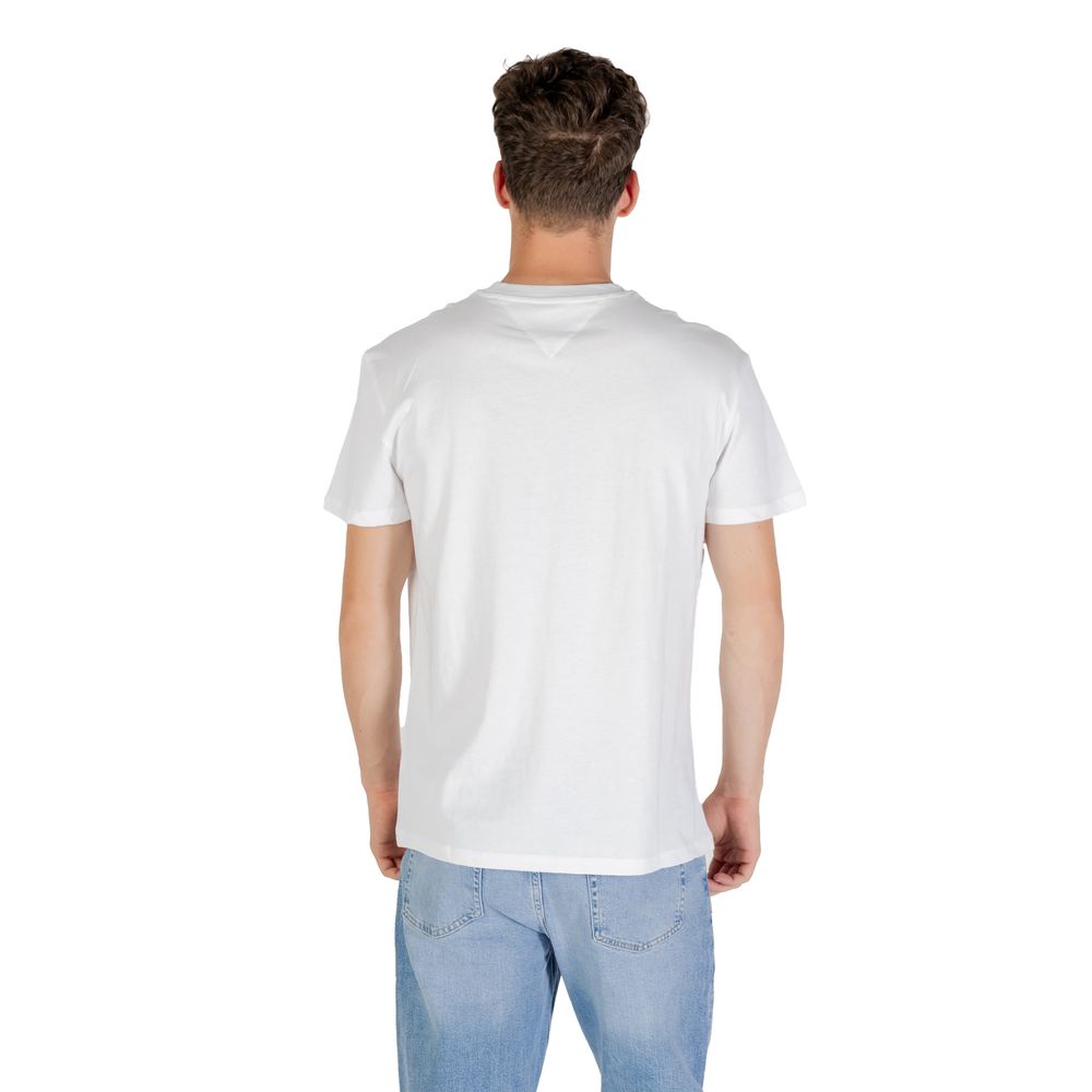 Tommy Hilfiger Jeans White Recycled Cotton T-Shirt
