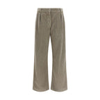 The Row Gray Cotton Casual Pants