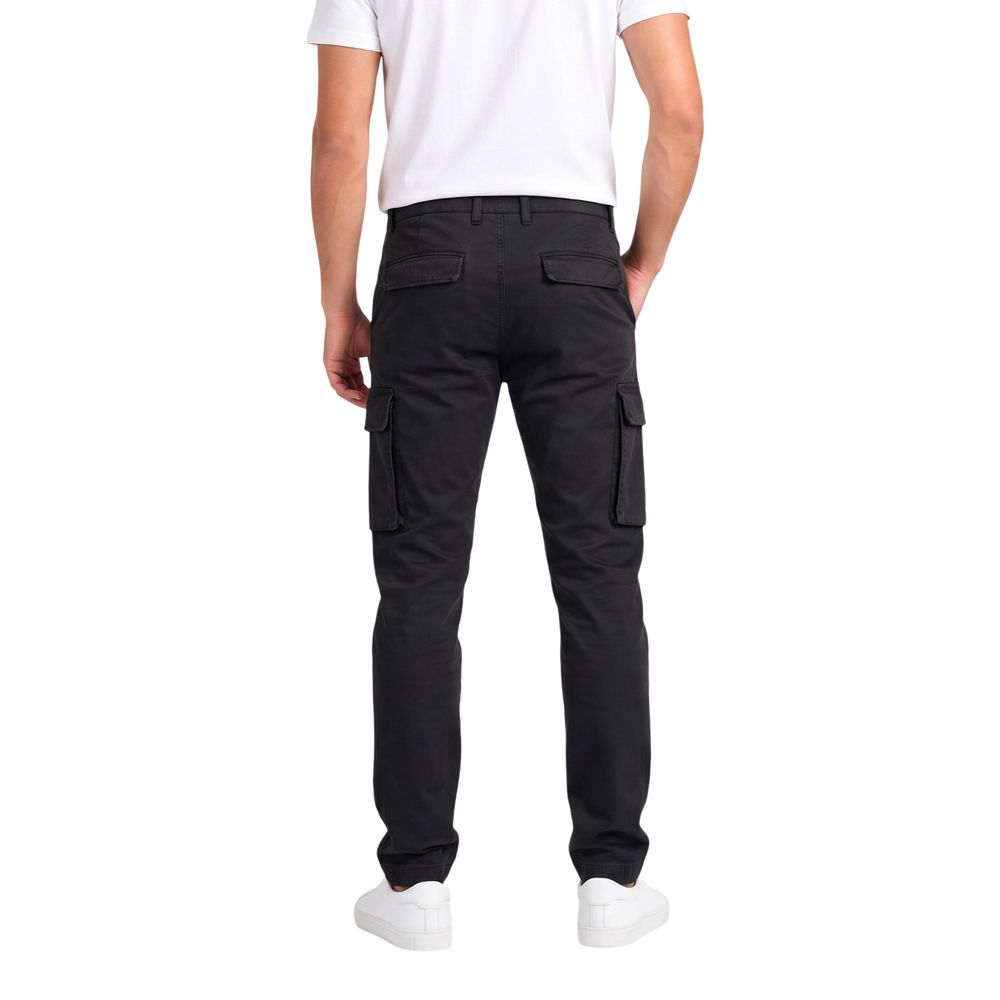 Lyle & Scott Black Cotton Cargo Pants