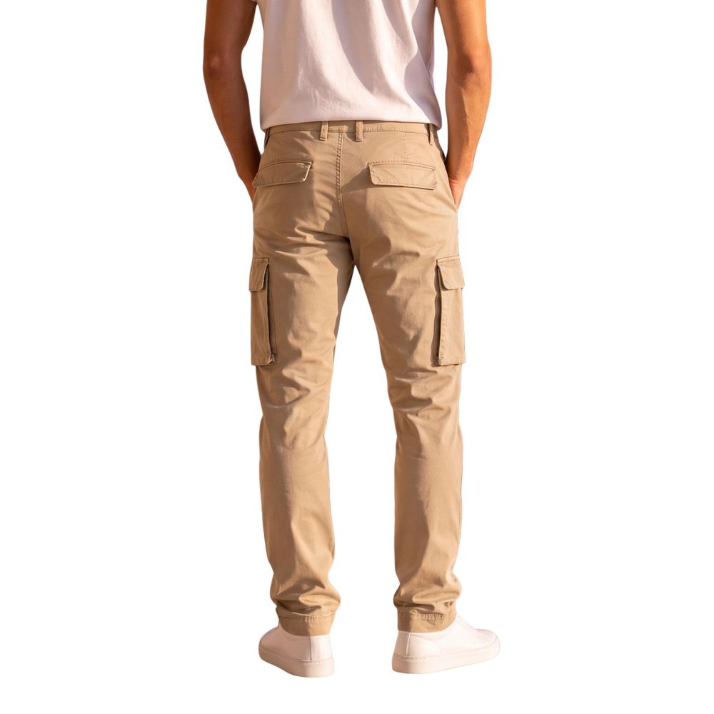 Lyle & Scott Beige Cotton Cargo Pants