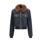 Ganni Blue Cotton Denim Jacket