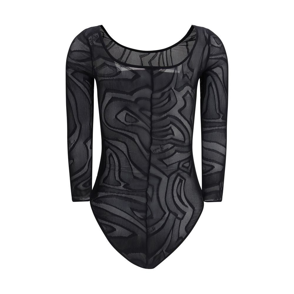 Emilio Pucci Black Polyamide Bodysuit