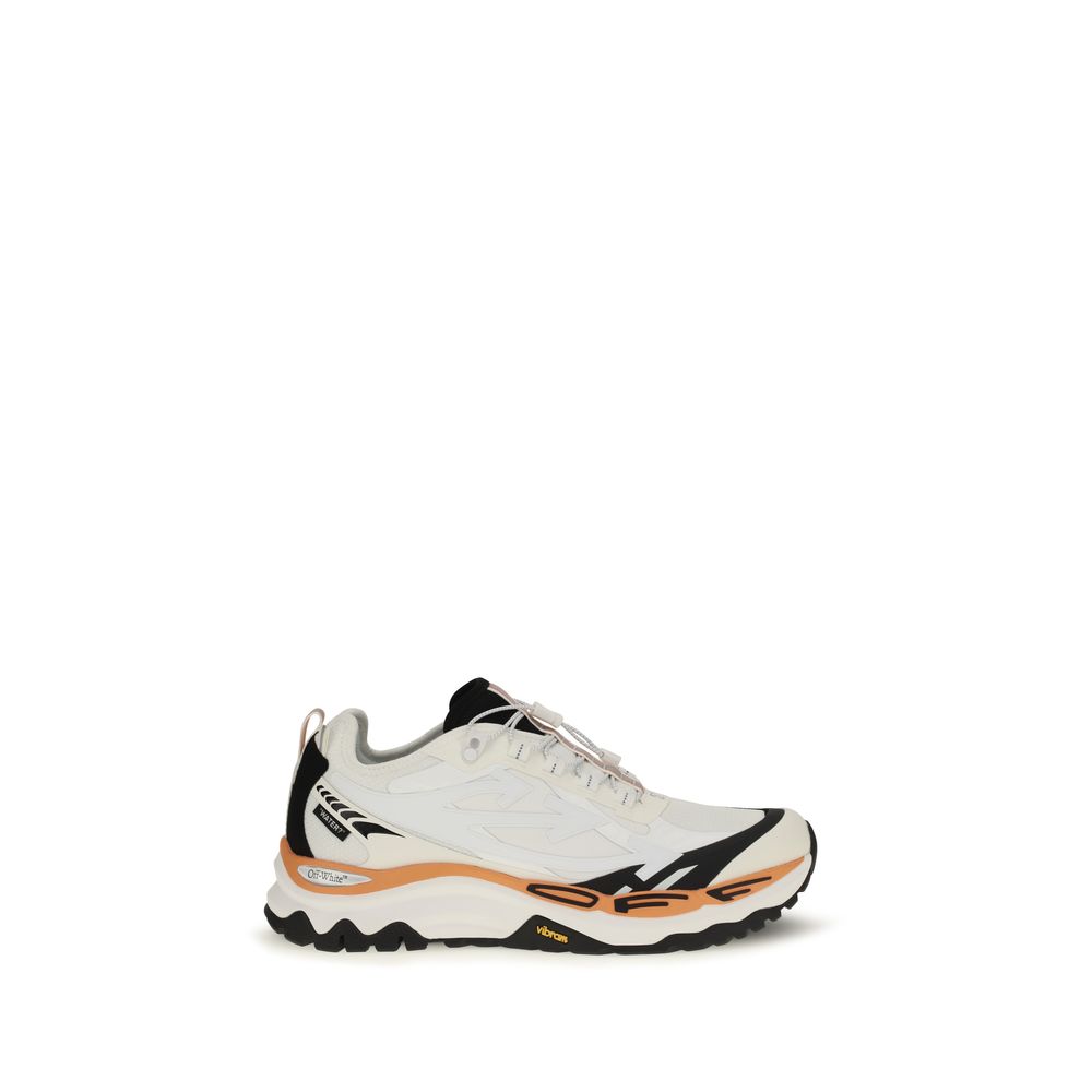 Off-White Multicolor Polyester Athletic Sneakers