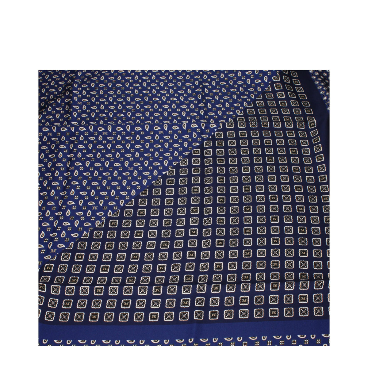 Max Mara Blue Silk Foulard