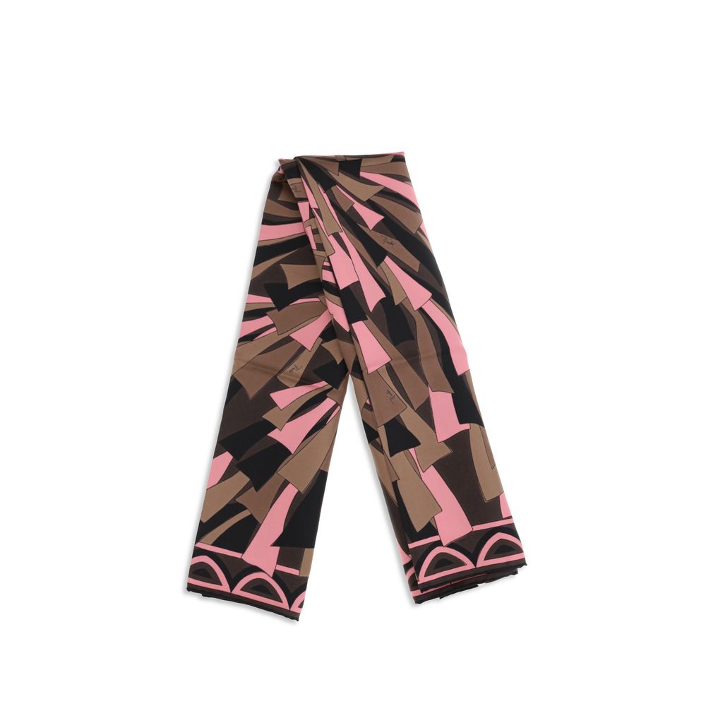 Emilio Pucci Multicolor Silk Scarf