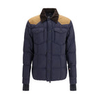 Moncler Grenoble Blue Polyamide Full-Length Jacket