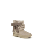 UGG Beige Suede Leather Ankle Boots