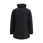 Woolrich Black Cotton Full-Length Jacket