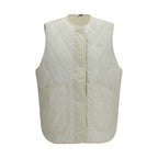 New Balance White Polyamide Sleeveless Jacket