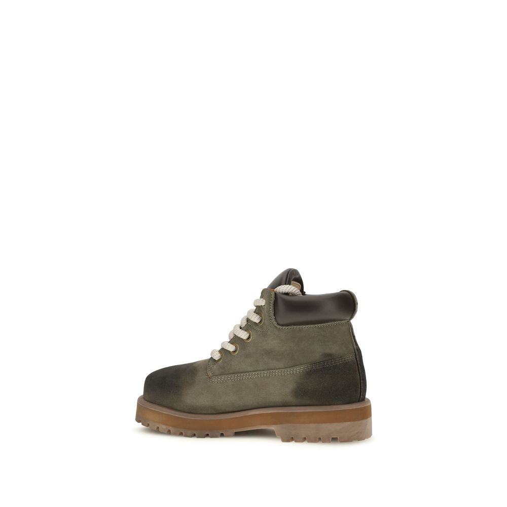 PDF Channel Bicolor Calf Leather Bos Taurus Lace-Up Boots