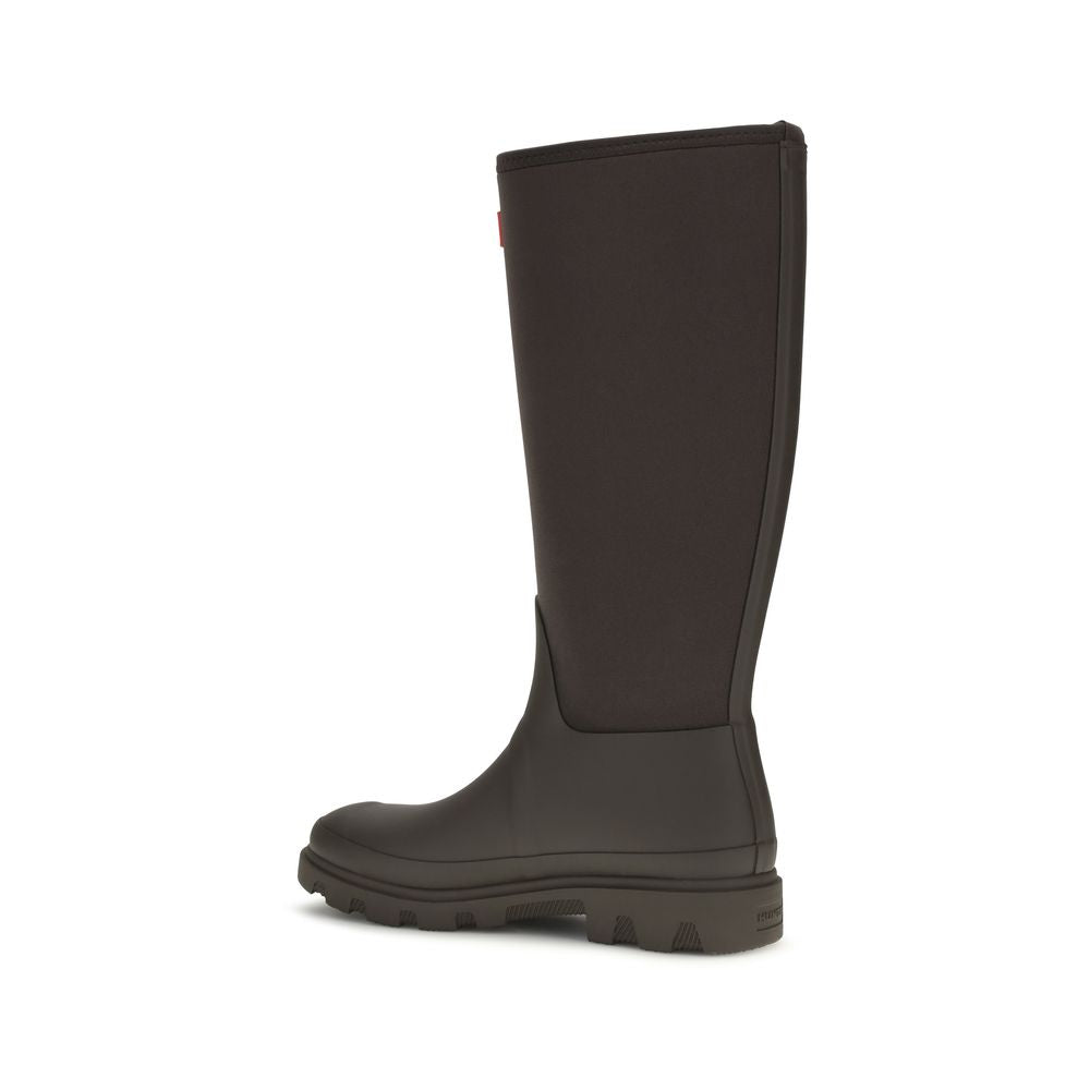 Hunter Brown Rubber Rain Boots