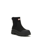 Hunter Black Rubber Chelsea Boots