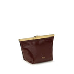 Jimmy Choo Bordeaux Calf Leather Bos Taurus Clutch Bag