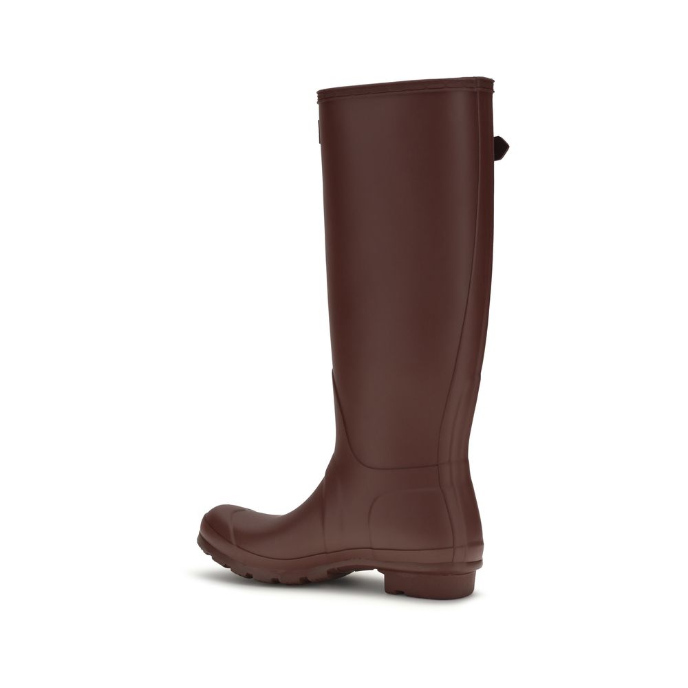 Hunter Bordeaux Rubber Rain Boots