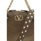 Valentino Garavani Bicolor Napa Leather / Calf Bos Taurus Shoulder Bag