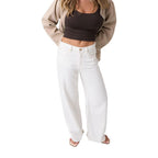 Guess White Cotton Casual Pants