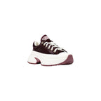 Converse Bordeaux Leather Chunky Sneakers