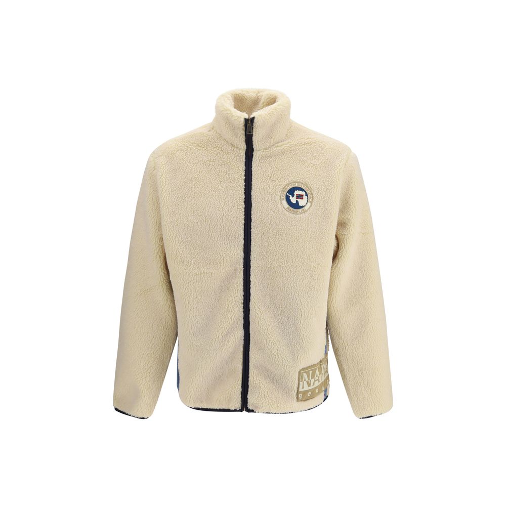 Napapijri White Polyester Sweatshirt