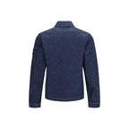 Stone Island Blue Cotton Denim Jacket