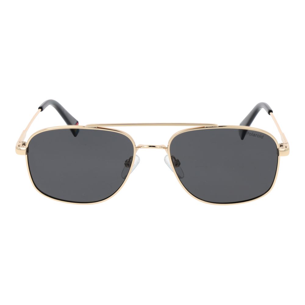 Polaroid Gold Metal Sunglasses