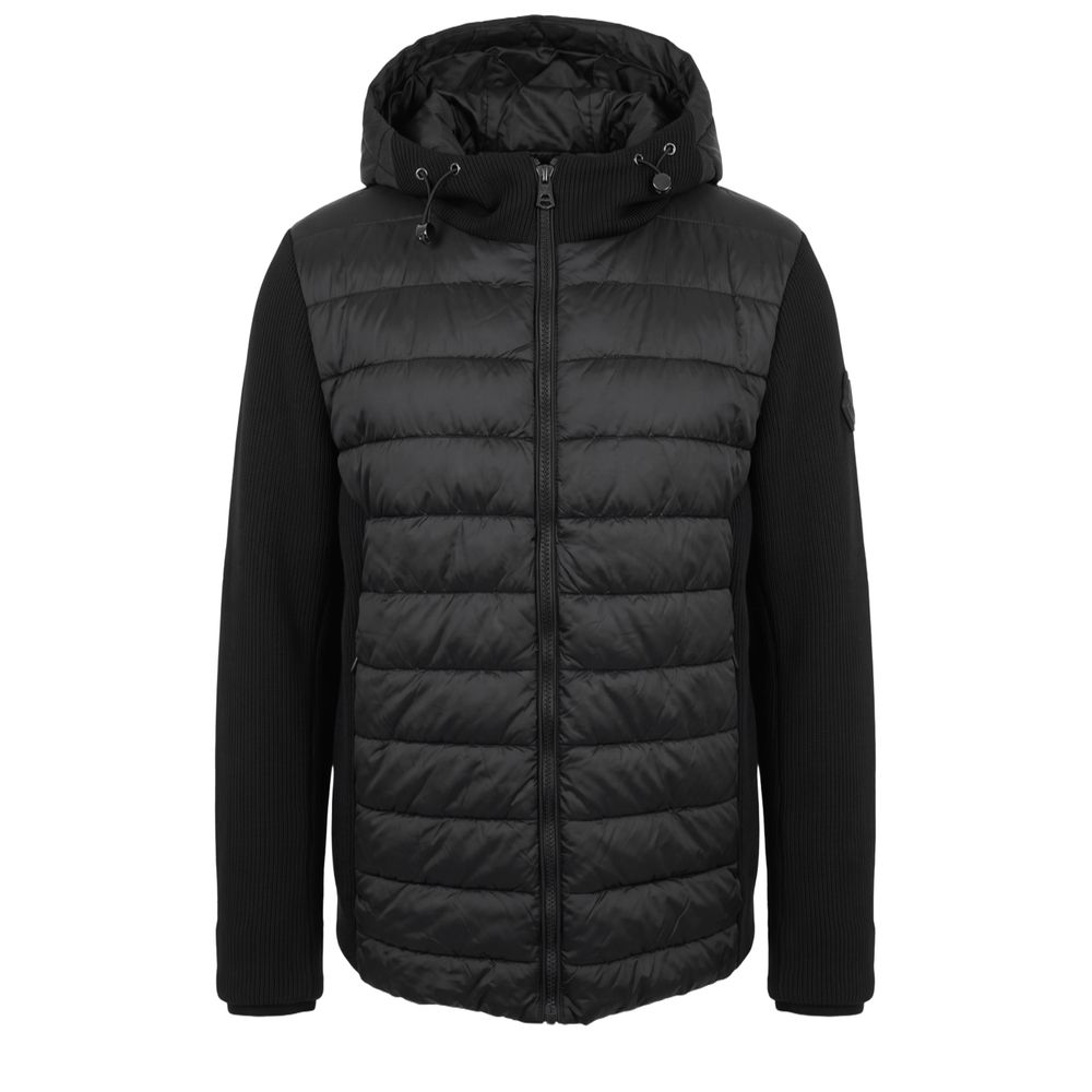 Baldinini Trend Black Polyester Men Jacket