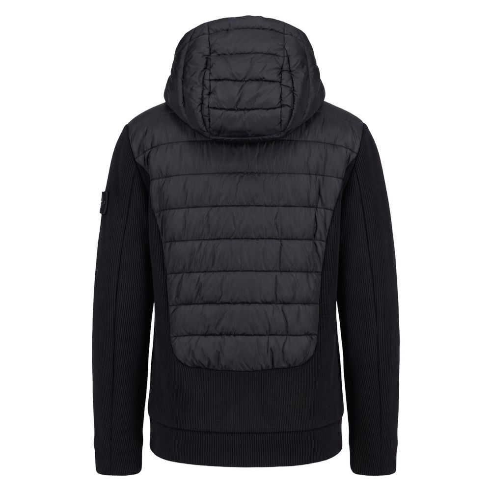 Baldinini Trend Black Polyester Men Jacket