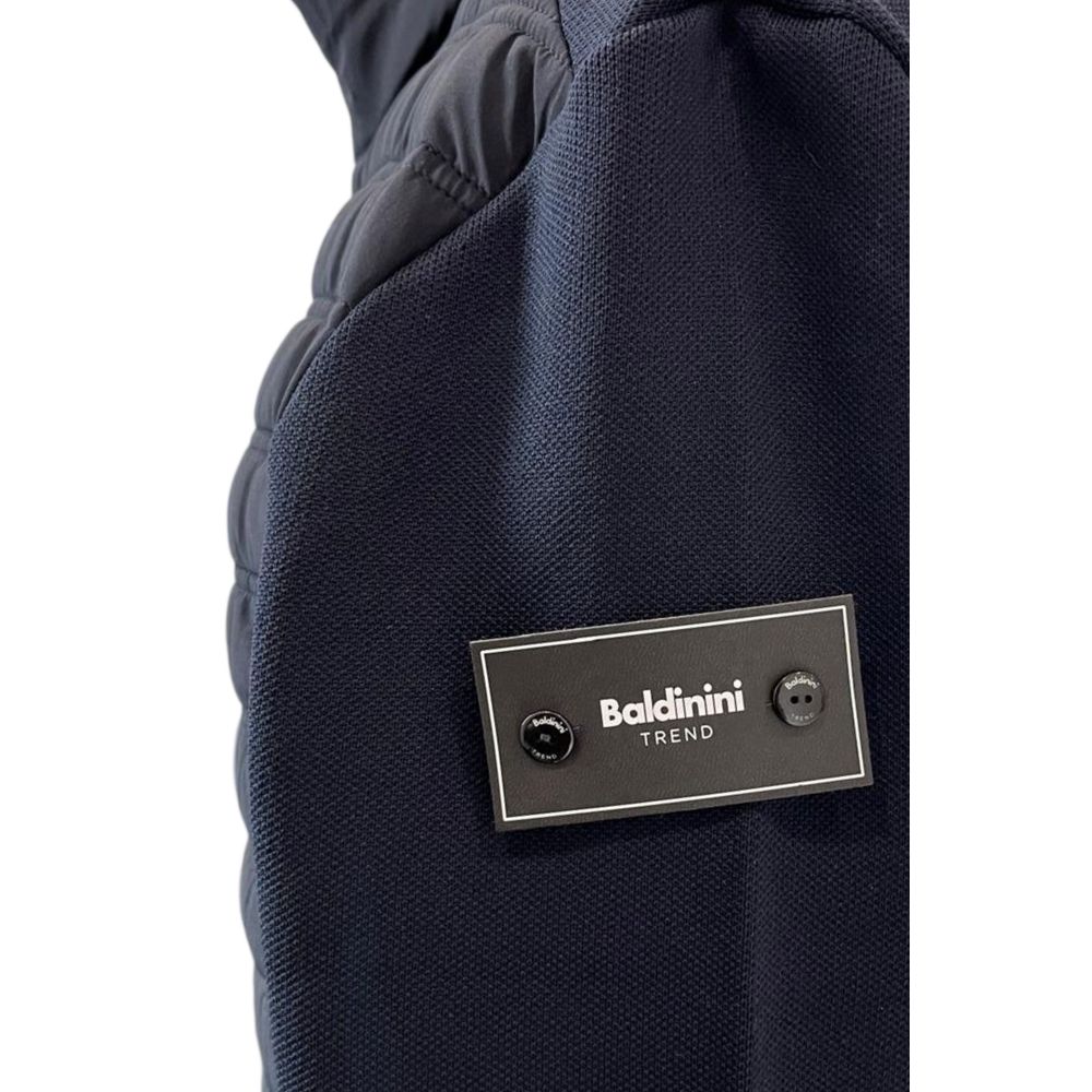 Baldinini Trend Blue Polyester Men Jacket