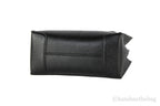 Michael Kors Mercer Medium Leather Messenger Crossbody Handbag (Black Solid)