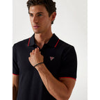 Guess Black Polyamide Polo Shirt