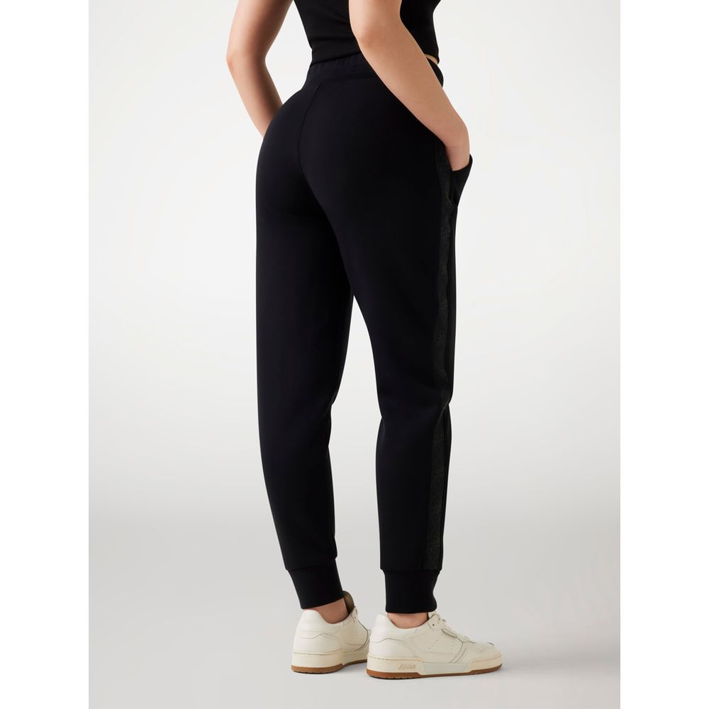 Guess Black Polyester Joggers (Workout Pants)