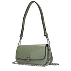 Tory Burch Green Leather Shoulder Bag
