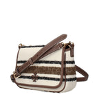 Tory Burch Beige Fabric Crossbody Bag