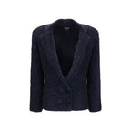 Giorgio Armani Blue Polyamide Blazer