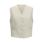 Fendi Beige Wool Oves Aries Waistcoat